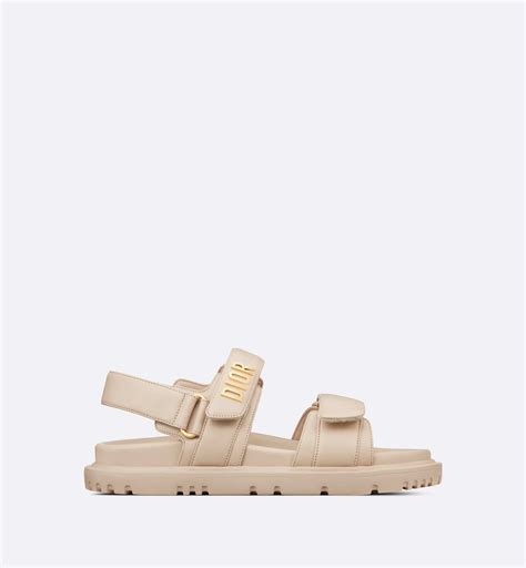 dior signature lambskin sandal|Dioract Sandal Powder Beige Lambskin .